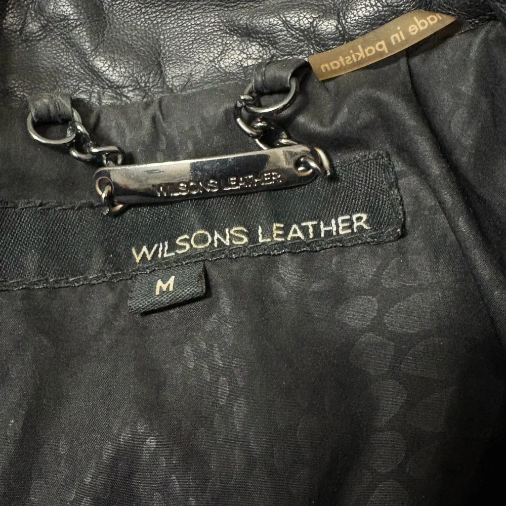 Wilsons Leather Women's Classic Black Jacket - Picture 3 of 6